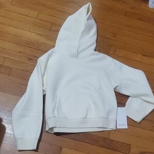 Cream Hooded Sweatshirt with Tag